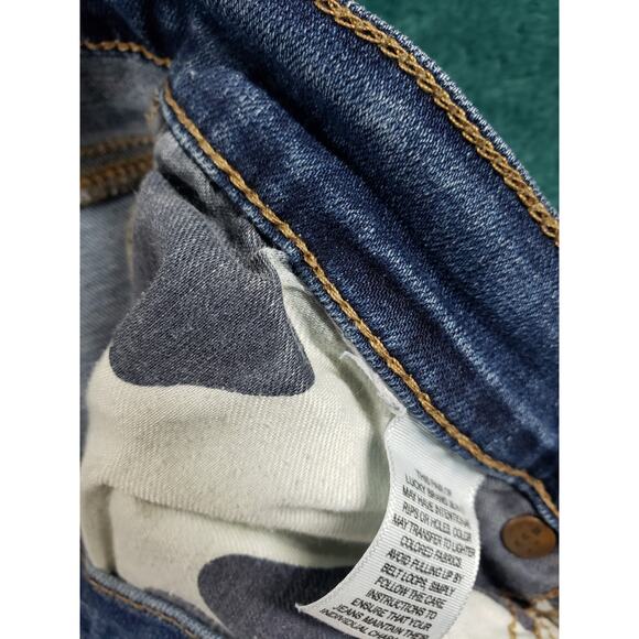 Lucky Brand Jeans Size 2 Womens Blue Stretch Pant Denim Mid Rise Charlie Skinny - Picture 3 of 12